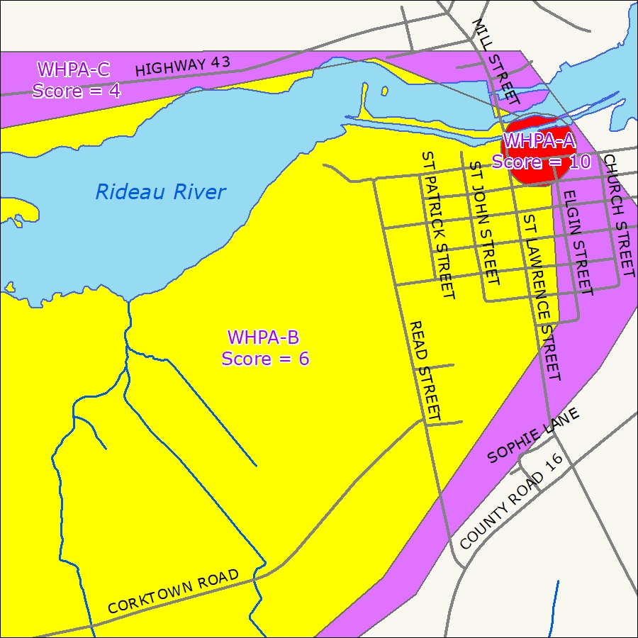 Merrickville Wellhead Protection Area merrickville wellhead protection map
